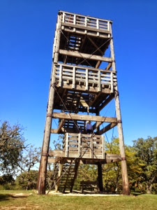 Wooden observation tower on Ice Age Trail near Merton
