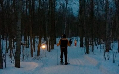 Snowshoeing Horicon Marsh by Candlelight