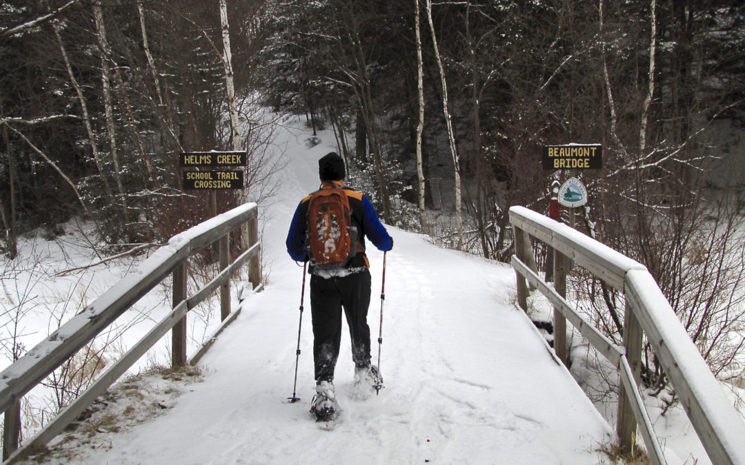 Snowshoeing the Timm’s Hill Trail