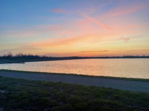 Sunrise over Defiance Reservoir
