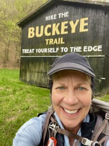 Buckeye Trail sign on a barn.